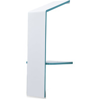 Wangentisch aus Stahl wandbefestigt mit Dach