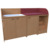Wickel- und Badekommode Breite 185 cm /Treppe, 3 T&uuml;ren, Badebecken