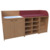 Wickel- und Badekommode Breite 210 cm /Treppe, 2x4 F&auml;cher, 2 T&uuml;ren, Badebecken