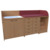 Wickel- und Badekommode Breite 210 cm /Treppe, 2x5 Schubladen, T&uuml;r, Badebecken