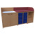 Wickel- und Badekommode Breite 210 cm /Treppe, 2x8 Boxen, 2 T&uuml;ren, Badebecken