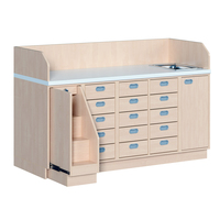 Wickelkommode mit Waschbecken, Treppe, 179 cm breit