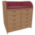 Wickelkommode Breite 102 cm /2x5 Schubladen