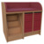Wickelkommode Breite 114 cm /Treppe, 2x3 hohe Modulboxen
