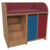 Wickelkommode Breite 114 cm /Treppe, 2x7 flache Modulboxen