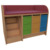 Wickelkommode Breite 145 cm /Treppe, 3x3 hohe Modulboxen