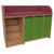 Wickelkommode Breite 145 cm /Treppe, 3x7 flache Modulboxen