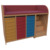 Wickelkommode Breite 145 cm /Treppe, 3x7 flache Modulboxen