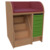 Wickelkommode Breite 83 cm /Treppe, 6 flache Modulboxen