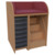 Wickelkommode Breite 83 cm /Treppe, 7 flache Modulboxen