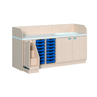 Wickelkommode mit Badewanne, Treppe, 213 cm breit