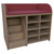 Wickelkommode Breite 125 cm /Treppe, 2x4 F&auml;cher
