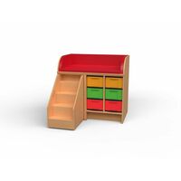 Wickelkommode mit Treppe, Breite 116 cm