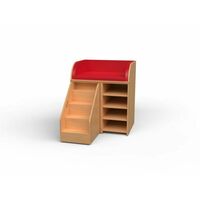 Wickelkommode mit Treppe Breite 92 cm Tiefe 75 cm