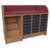Wickelkommode Breite 145 cm /Treppe, 3x6 flache Modulboxen