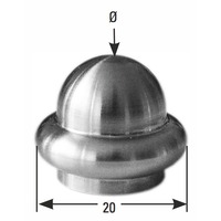 Zierabschluß-Kugel mit Bündchen