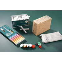 Zubehör-Set für grüne Stahlemaille-Tafeln