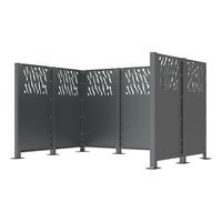 Zwischenpfosten auf Bodenplatte