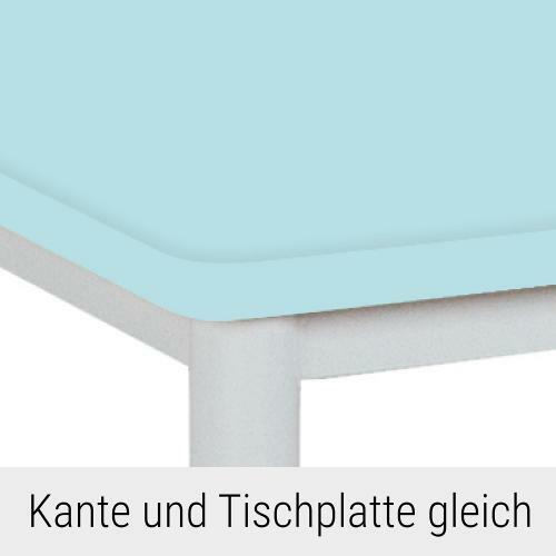 Kante und Tischplatte gleich