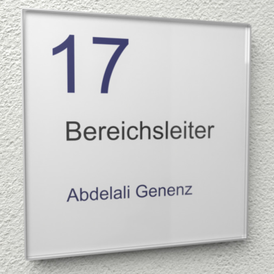 Türschild Essen Acryl / Türschild ClickFix